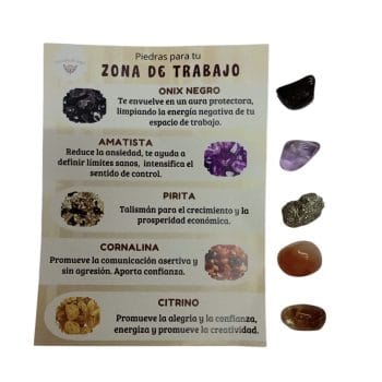 Piedras energéticas: zona de trabajo