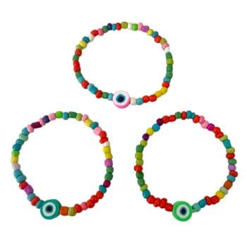 Pulsera mostacillas con ojito