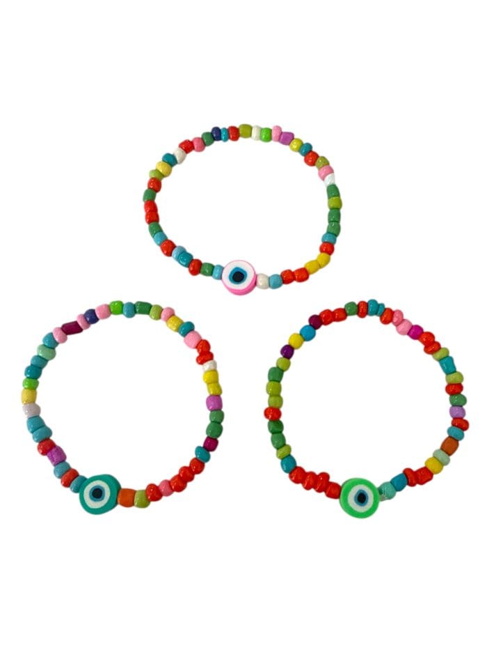 Pulsera mostacillas con ojito