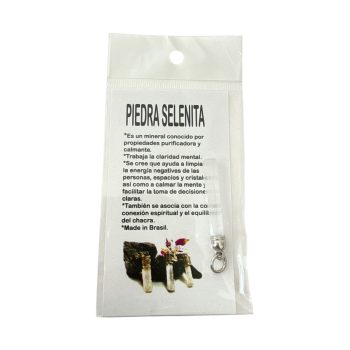 Dije de selenita con explicación