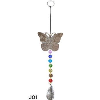 Colgante mariposa con cristales