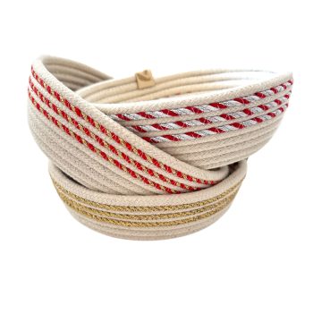 Cesta mediana cordones deco