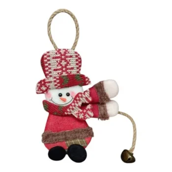 Adorno muñequito de nieve colgante