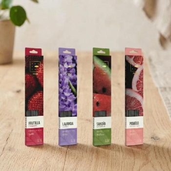 10 Cajas de Sahumerios Natural Premium Slim aromático