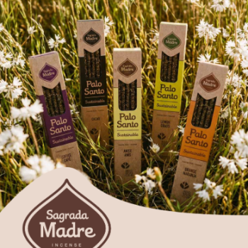 NUEVOS AROMAS Sahumerios de palo santo Sagrada (PREVENTA)