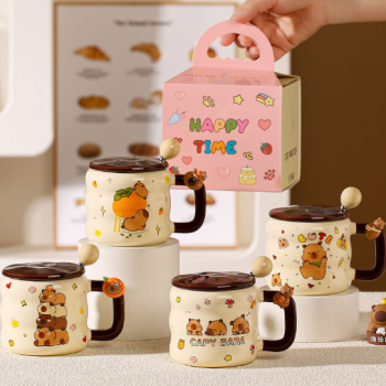 Taza con capibara con imán (PREVENTA)