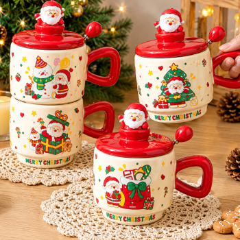 Taza navideña Santa Claus (PREVENTA)