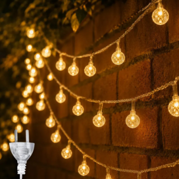 Luces esferas calidas con enchufe