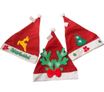 Gorro de navidad decorado