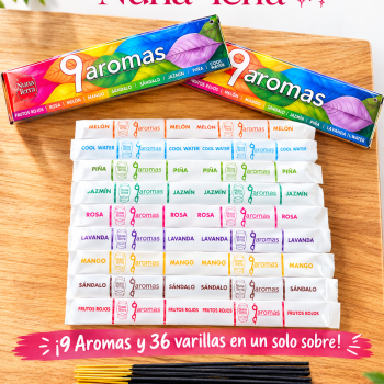 Sahumerios 9 aromas (1 paquete)